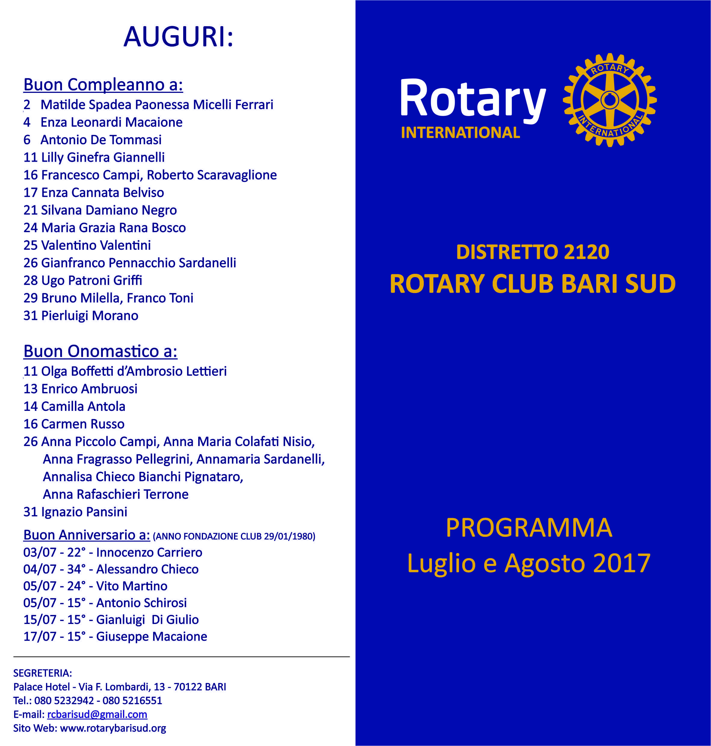 luglio agosto 2017 2